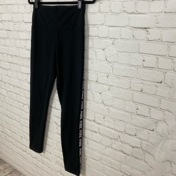 SOLD! NWT PINK VS High Waisted Full Length Leggings - Picture 3 of 10